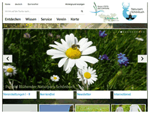 Tablet Screenshot of naturpark-schoenbuch.de